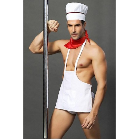 Tenue de cuisinier sexy - 4 pièces