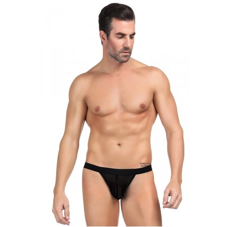 String homme noir résille