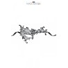 Loup broderie souple Croissant de lune