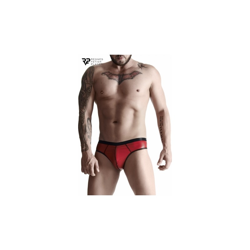 Slip rouge wetlook - Regnes