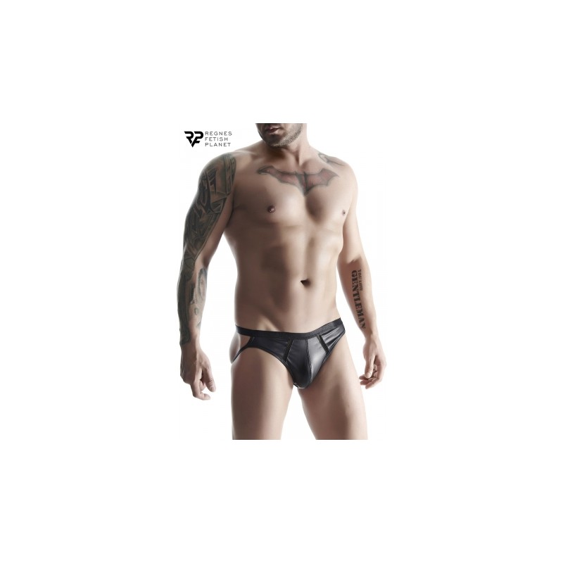Jock strap noir wetlook - Regnes