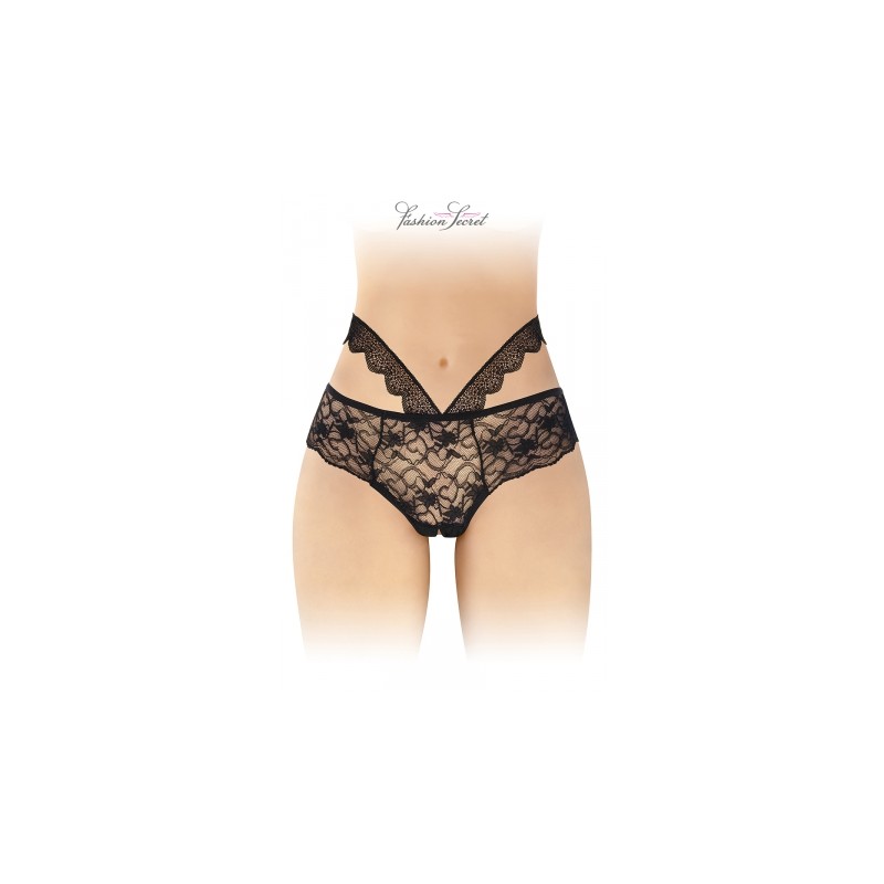 Culotte ouverte noire Marie - Fashion Secret