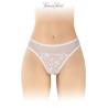 Tanga blanc ouvert Ava - Fashion Secret
