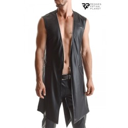 Veste longue sans manche wetlook Marco - Regnes