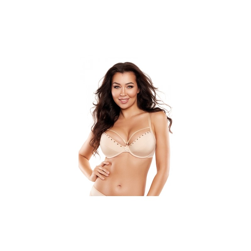 Soutien-gorge push-up beige V-10341 - Axami