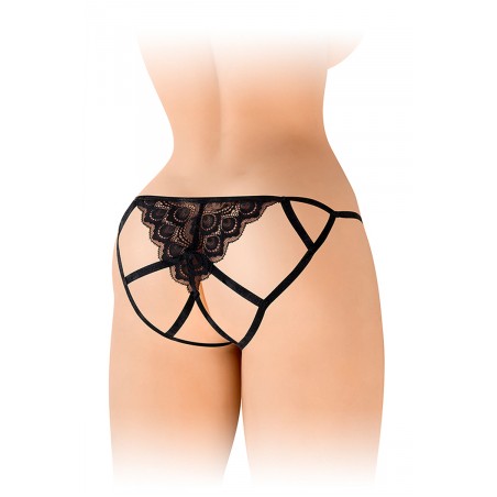 Culotte ouverte Zoé noire - Fashion Secret