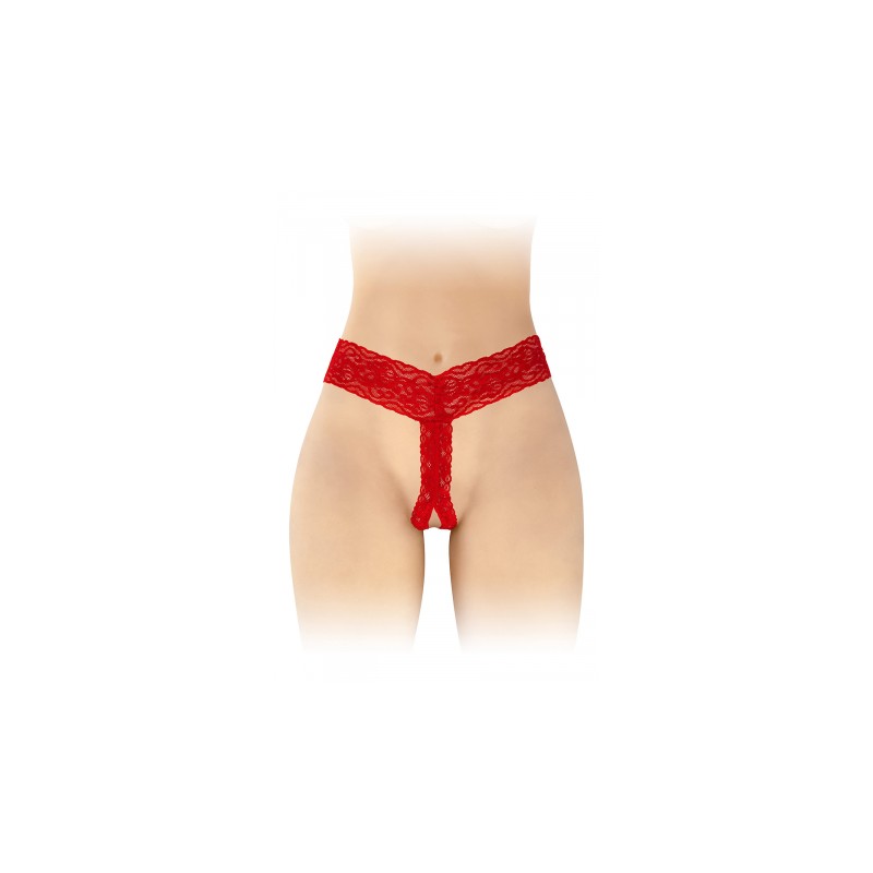 String ouvert Anita rouge - Fashion Secret