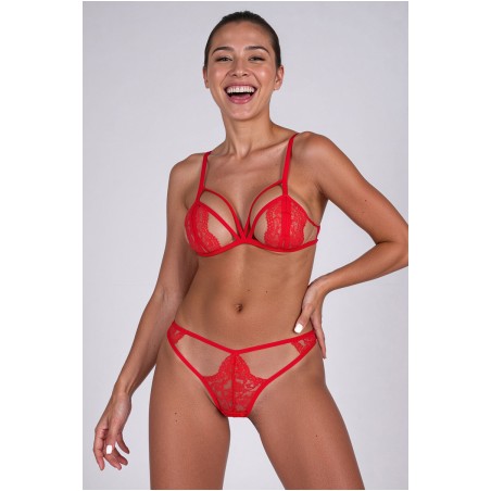 Ensemble 2 pièces rouge Anuvera - Passion
