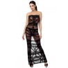 Robe bustier Bondesque F358 - Noir Handmade