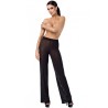 Pantalon en maille pailletée Onyx F374 - Noir Handmade
