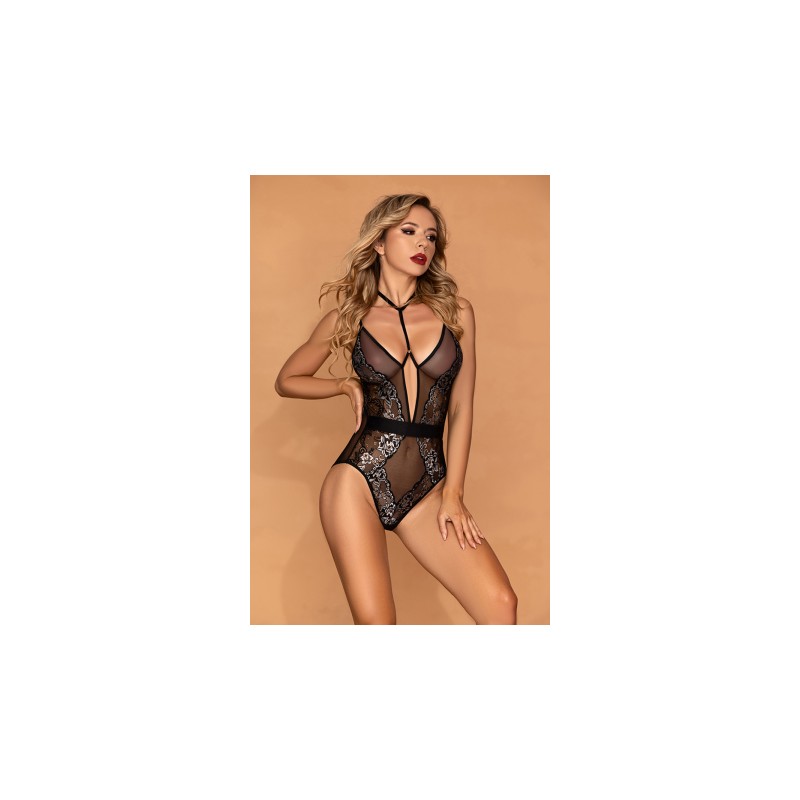 Body sexy noir et argent - J Lingerie