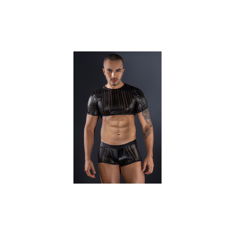 Ensemble top et boxer noir - J Lingerie
