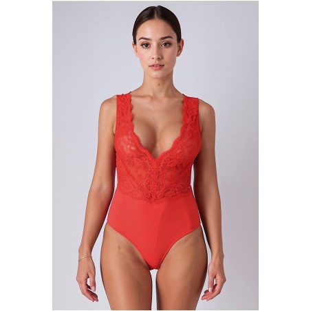 Body rouge Evalie - Passion
