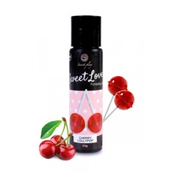 Lubrifiant comestible sucette à la cerise -  60 ml