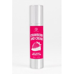 Lubrifiant chauffant goût fraise chantilly - Secret Play
