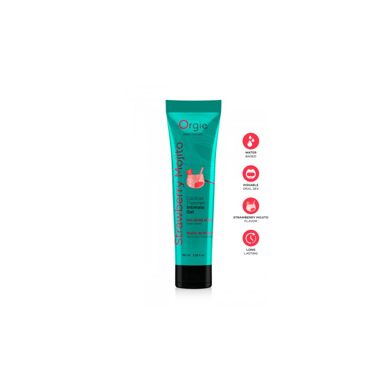 Gel intime Lube Tube Cocktail Fraise Mojito 100ml