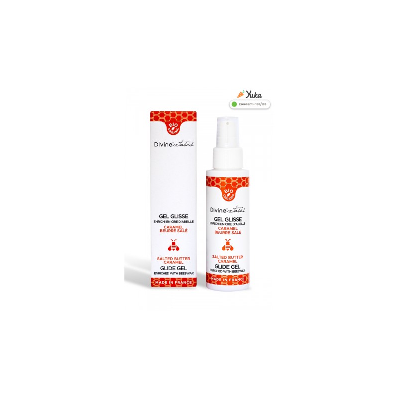 Lubrifiant Bio caramel beurre salé 100ml - Divinexstases