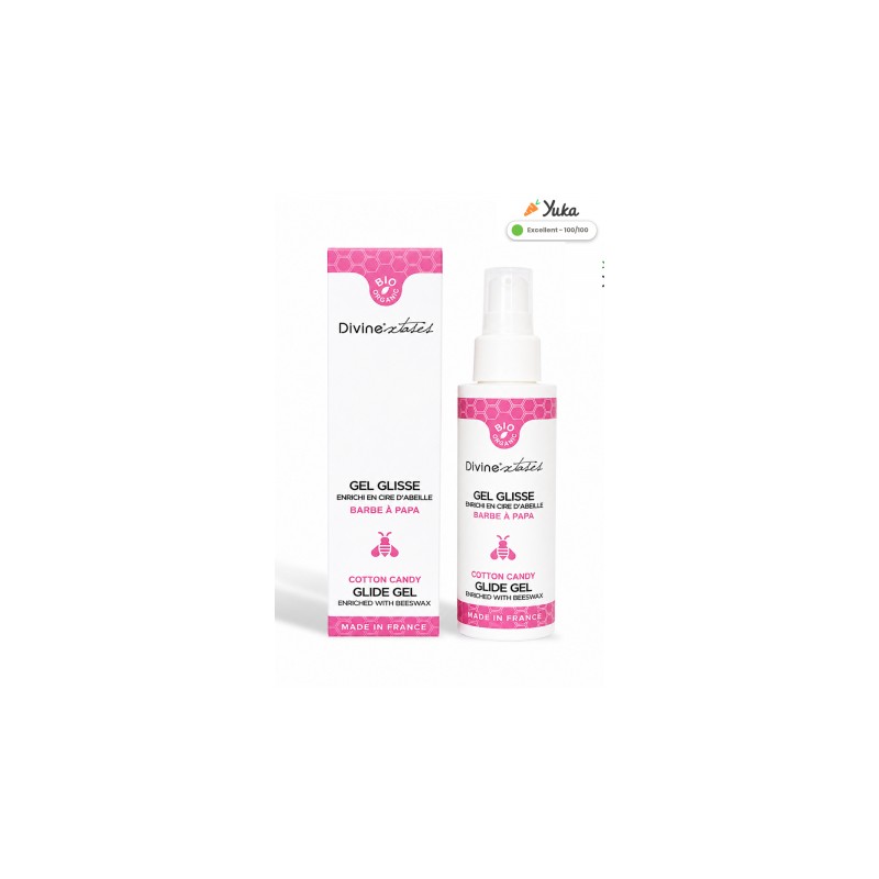 Lubrifiant Bio Barbe à papa 100ml - Divinexstases