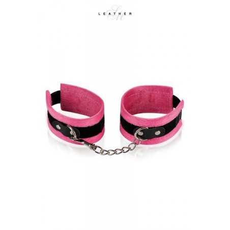 Menottes de poignets rose et noir
