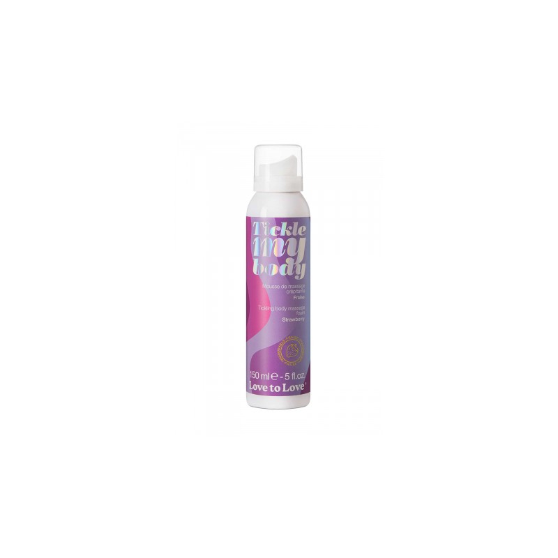 Mousse massage crépitante - fraise