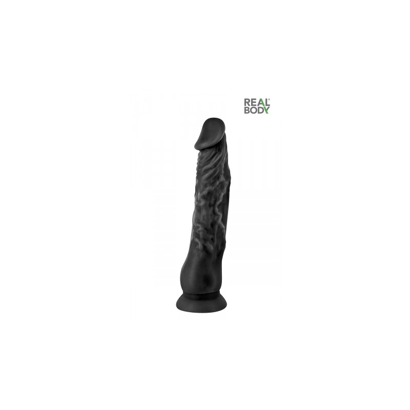 Gode réaliste 21 cm noir  - Real Justin