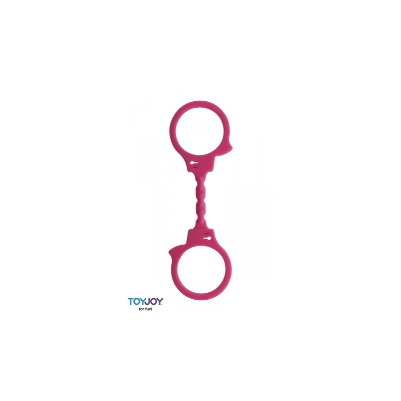 Menottes silicone stretchy - rose