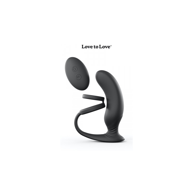 Stimulateur de prostate + cockring Double game