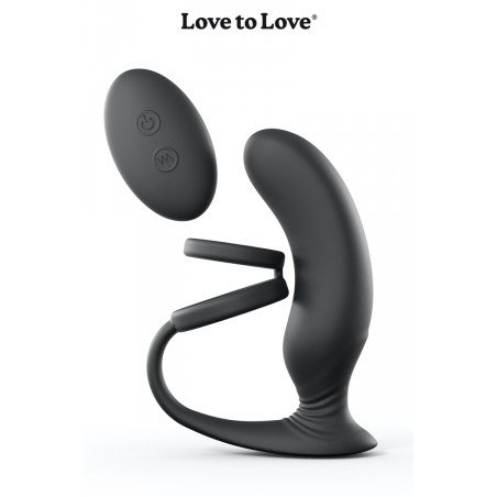 Stimulateur de prostate + cockring Double game