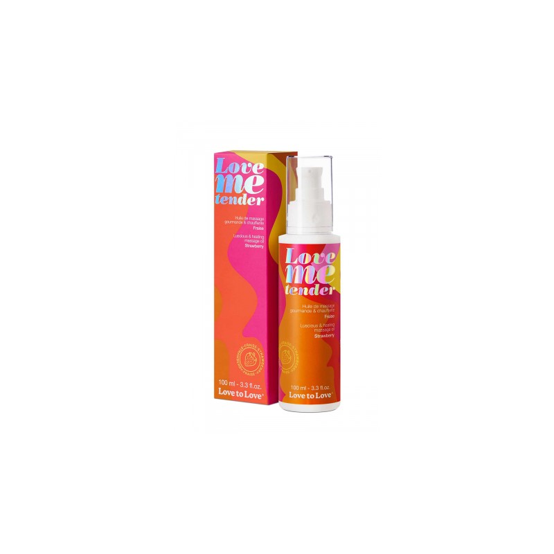 Huile de massage fraise 100ml - Love To Love