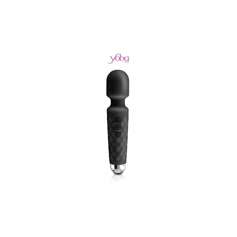 Vibro Love Wand rechargeable noir - Yoba
