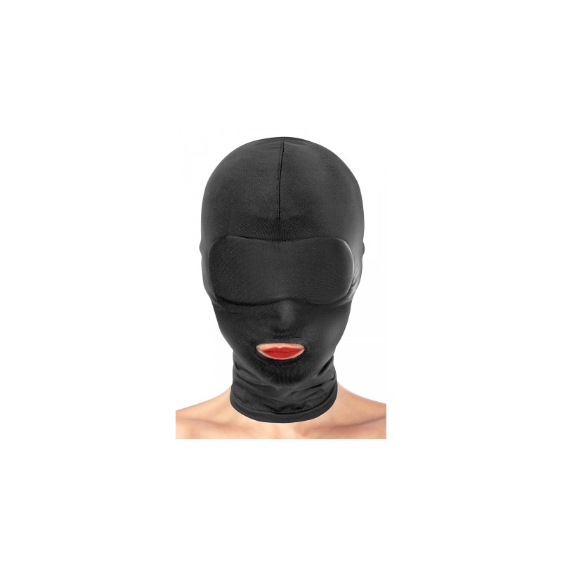 Cagoule BDSM bouche ouverte - Fetish Tentation
