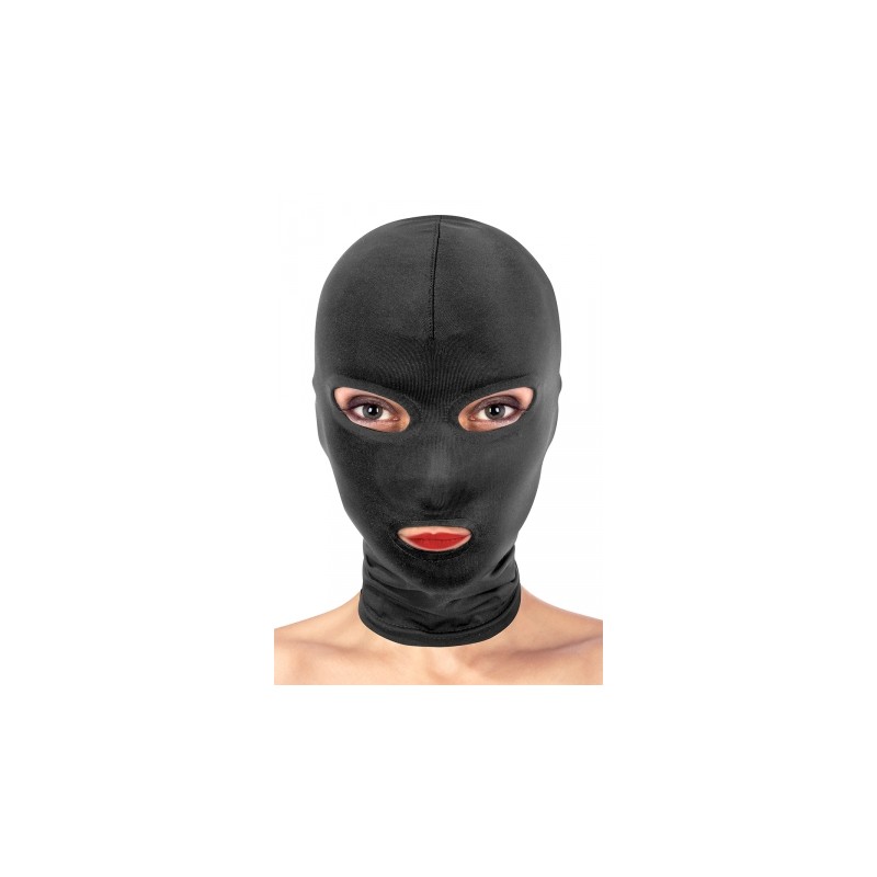 Cagoule BDSM 3 ouvertures - Fetish Tentation