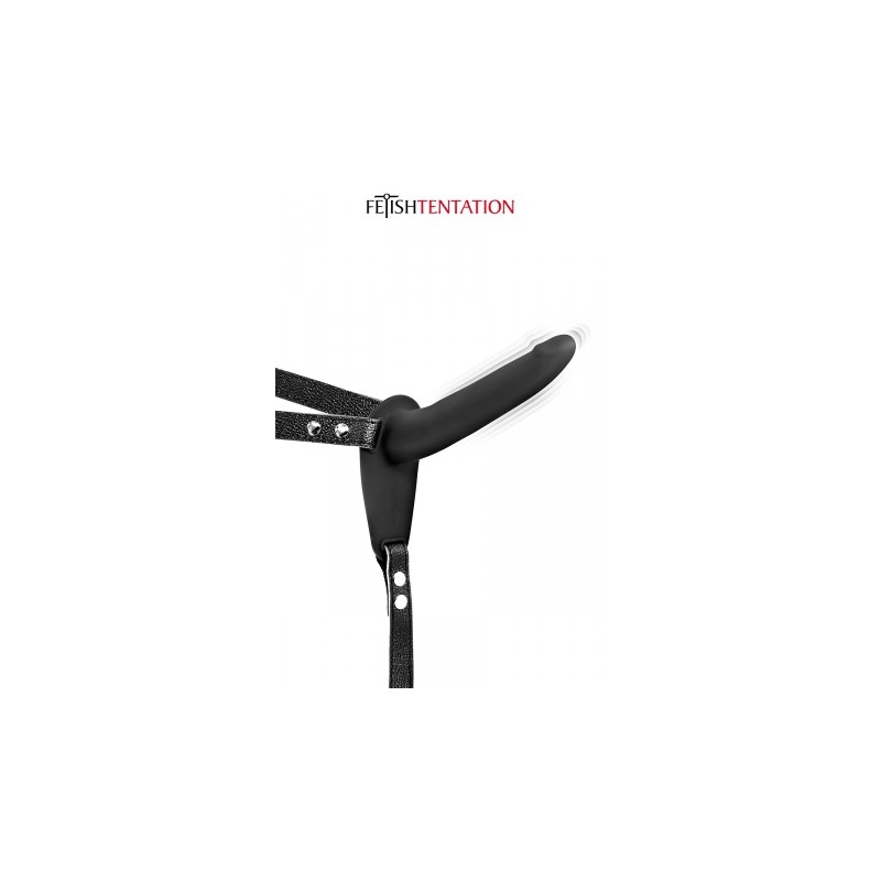 Gode ceinture noir vibrant Fetish Tentation