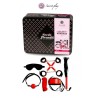 Kit BDSM 8 pièces - Rouge & Noir