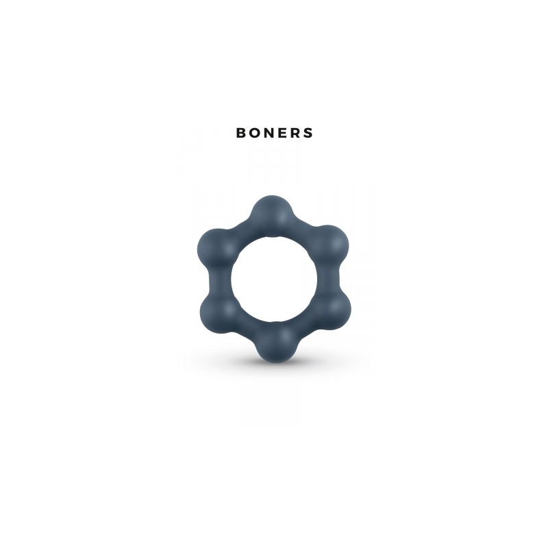 Cockring Hexagonal avec billes en acier - Boners