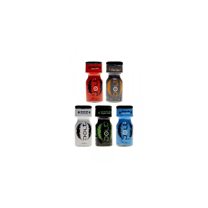 Pack 5 poppers parfumés Jolt 10ml