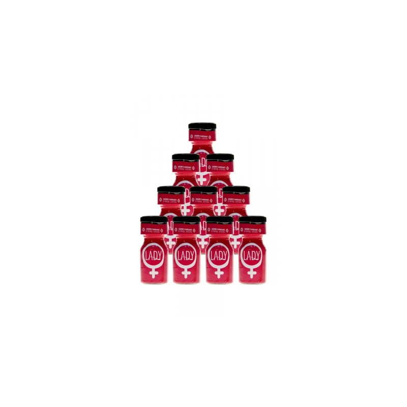 Pack 10 Poppers Lady 10ml