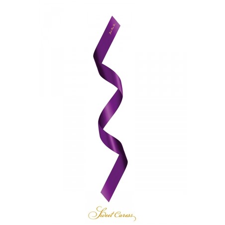 Bandeau BDSM satin pourpre - Sweet Caress
