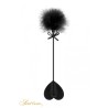 Tapette coeur avec pompon noir - Sweet Caress