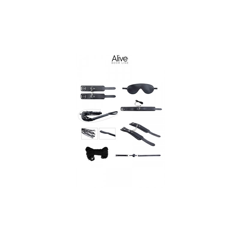 Kit BDSM Secret Desires noir - Alive
