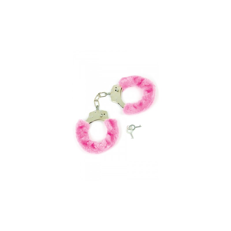 Menottes fourrure rose - Litolu