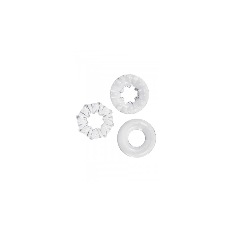 3 cockrings transparents - Litolu