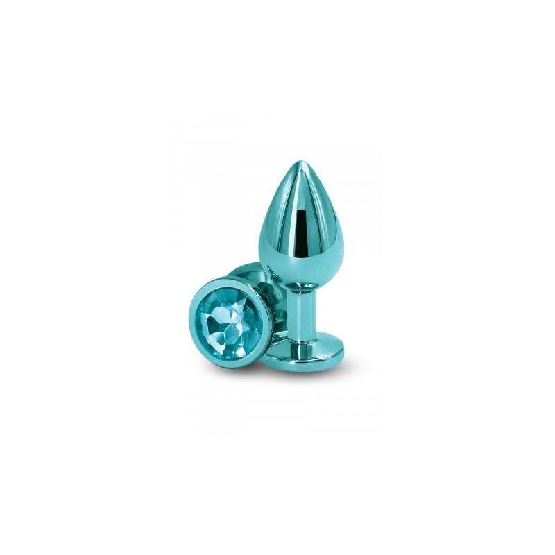 Plug bijou aluminium chromé vert M