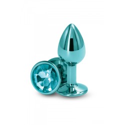 Plug bijou aluminium chromé vert S