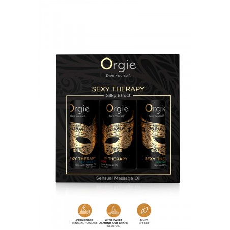 Coffret 3 huiles de massage sensuel Sexy Therapy Collection