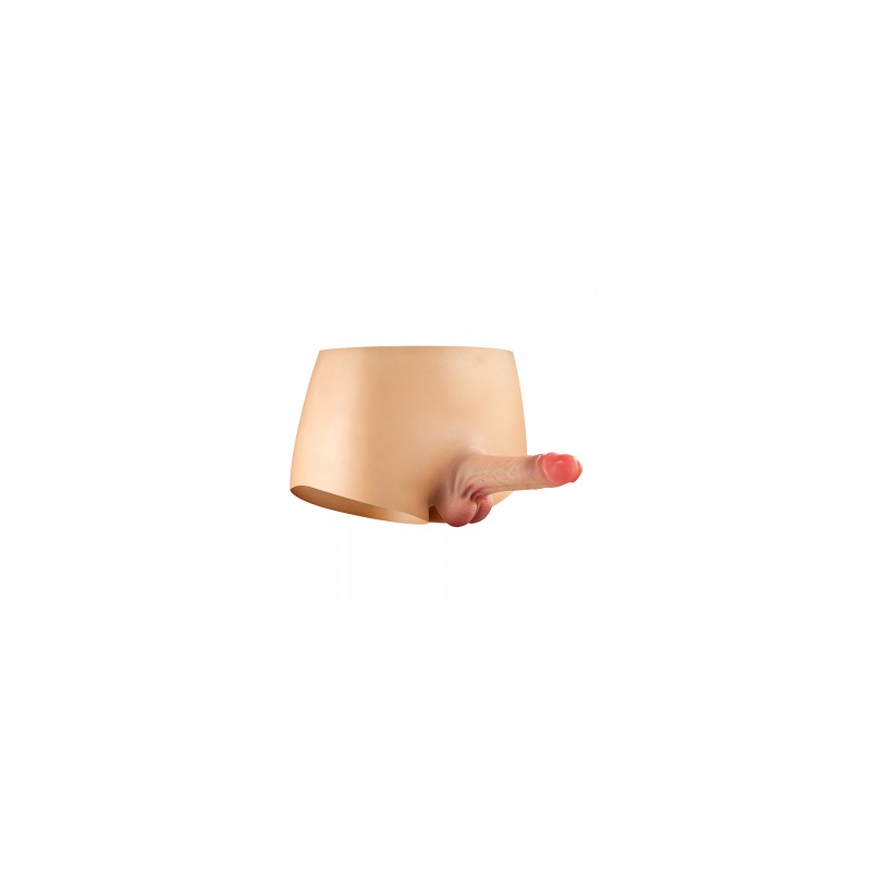 Culotte avec gode réaliste plein