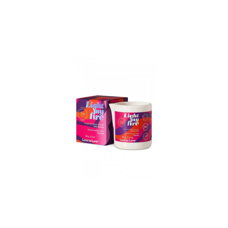 Bougie de massage Noix de coco - Love to Love