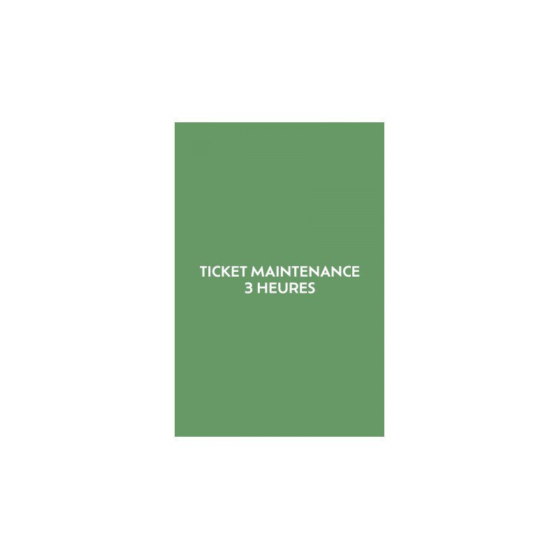 Ticket 3 heures de maintenance