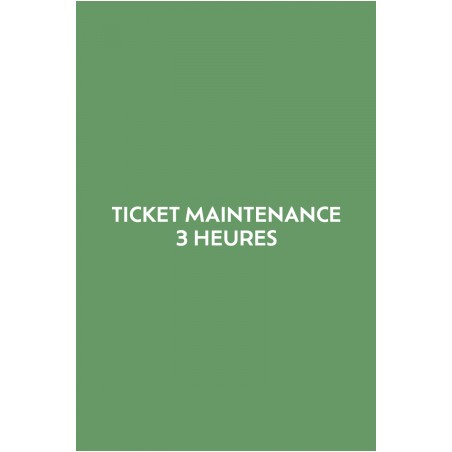 Ticket 3 heures de maintenance