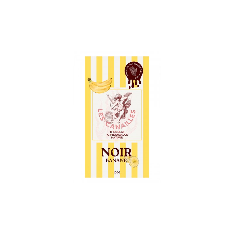 Chocolat noir banane - Tablette 100g - Les canailles